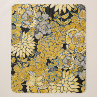 Couverture Sherpa Floral Ethnique : Texture Créative De Paisley.