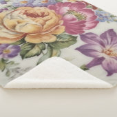 Couverture Sherpa Floral Fancy  (3/4)