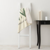 Couverture Sherpa Floral Heart Tulips Let Yourself Grow Quote (En situation)