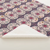 Couverture Sherpa Floral Mandala Elegance (3/4)