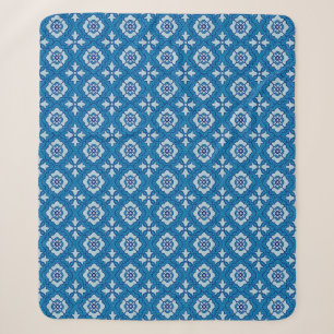 Couverture Sherpa Floral sans couture motif, arrière - plan Art nouv