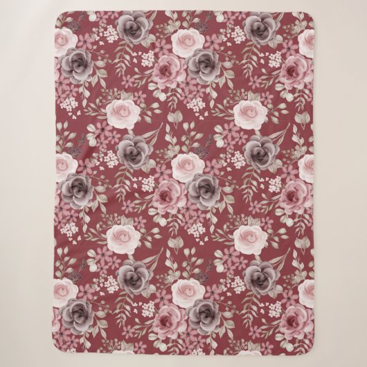 Couverture Sherpa Floral Sherpa Blanket (Devant)