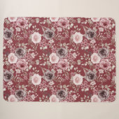 Couverture Sherpa Floral Sherpa Blanket (Devant (Horizontal))