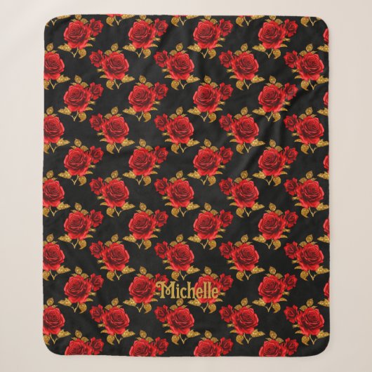 Couverture Sherpa Florale Gothique (Devant)