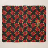 Couverture Sherpa Florale Gothique (Devant (Horizontal))