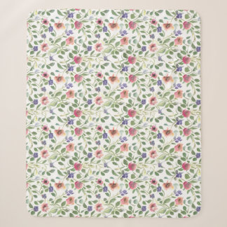 Couverture Sherpa Flore Modèle Héliotrope Fleurs
