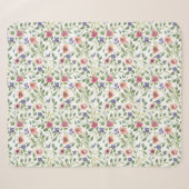 Couverture Sherpa Flore Modèle Héliotrope Fleurs (Devant (Horizontal))
