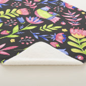 Couverture Sherpa Flore printanière : Motif imperméable (3/4)