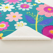 Couverture Sherpa Flore sauvage (3/4)