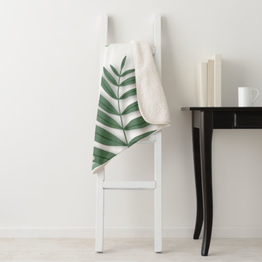 Couverture Sherpa Flore tropicale (En situation)