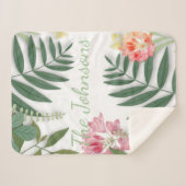 Couverture Sherpa Flore tropicale (Devant (Horizontal))