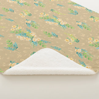 Couverture Sherpa Flores Neutras