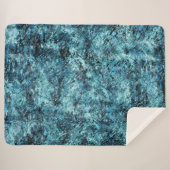 Couverture Sherpa Floresta azul sob nevasca ou vidro trincado (Devant (Horizontal))