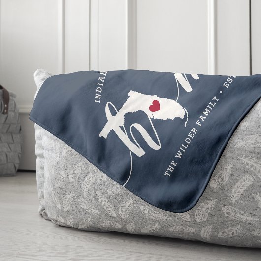 Couverture Sherpa Floride Home État Personnalisé