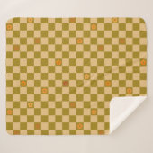 Couverture Sherpa Flowe Checkered Pattern - No. 02 (Devant (Horizontal))