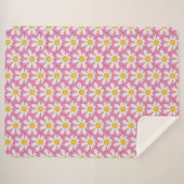 Couverture Sherpa Flower (Devant (Horizontal))