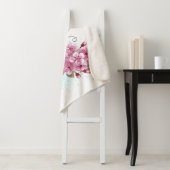 Couverture Sherpa Flower Butterfly (En situation)