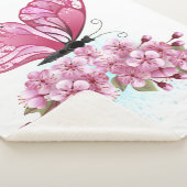 Couverture Sherpa Flower Butterfly (3/4)