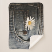 Couverture Sherpa Flowers (homonymie) | Daisy in Jeans Pocket (Devant)
