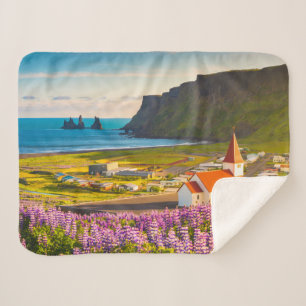 Couverture Sherpa Flowers (homonymie) Lupines in Bloom Southern Ic