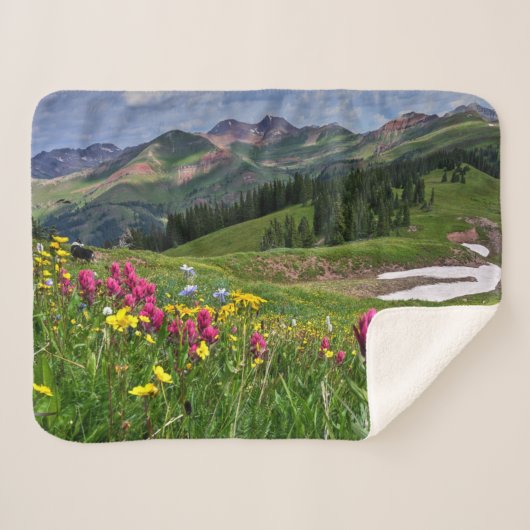 Couverture Sherpa Flowers (homonymie) | Wildflowers Durango (Devant (Horizontal))
