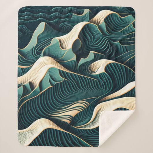 Couverture Sherpa Flowing harmony (Devant)