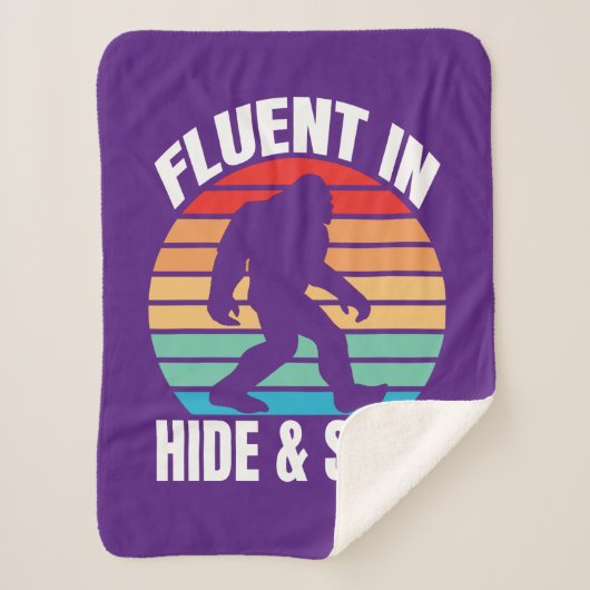 Couverture Sherpa Fluent dans Cacher et chercher Bigfoot drôle (Devant)