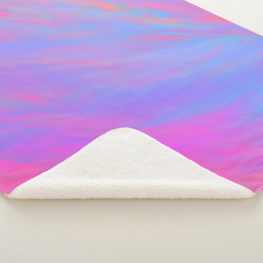 Couverture Sherpa Flux Abstrait d'encre néon (3/4)