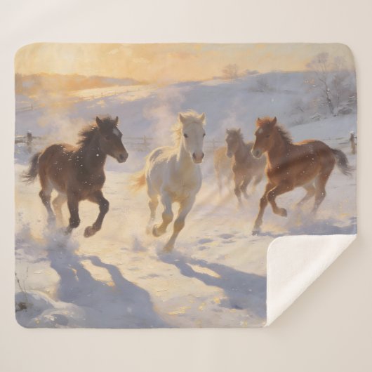 Couverture Sherpa Foals at Play (Devant (Horizontal))