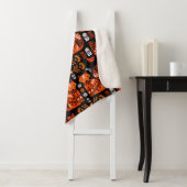 Couverture Sherpa Folk Art Fox Et Hen (En situation)