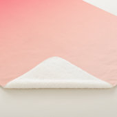 Couverture Sherpa Fond dégradé rose et pêche (3/4)