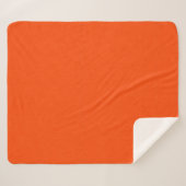 Couverture Sherpa Fond orange texturé calme et simple (Devant (Horizontal))