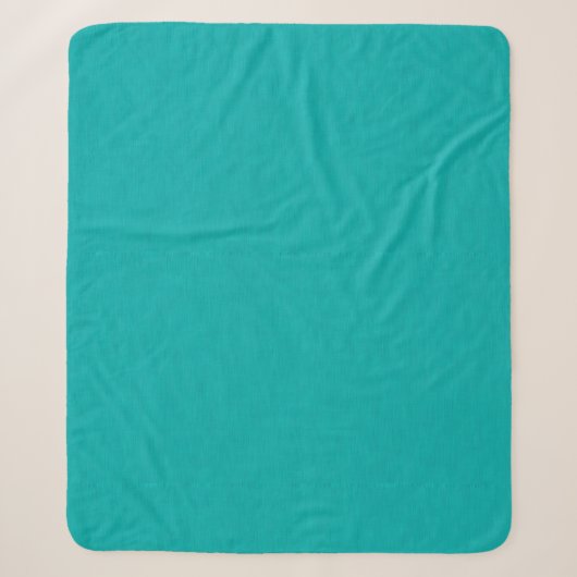 Couverture Sherpa Fond visuel sarcelle calme et simple texturé (Devant)