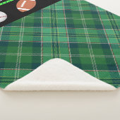 Couverture Sherpa Football de baseball de basket-ball de taran vert (3/4)