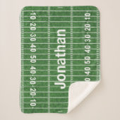 Couverture Sherpa Football Field Design Sherpa Blanket (Devant)