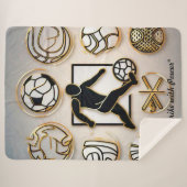 Couverture Sherpa "Football Graphic Designs" (Devant (Horizontal))