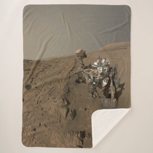 Couverture Sherpa Forage Mars Curiosity Red Martian Paysage (Devant)