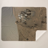 Couverture Sherpa Forage Mars Curiosity Red Martian Paysage (Devant (Horizontal))