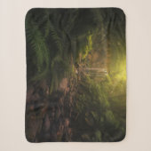 Couverture Sherpa Forêt | Cascade Sunlight Highlights (Devant)