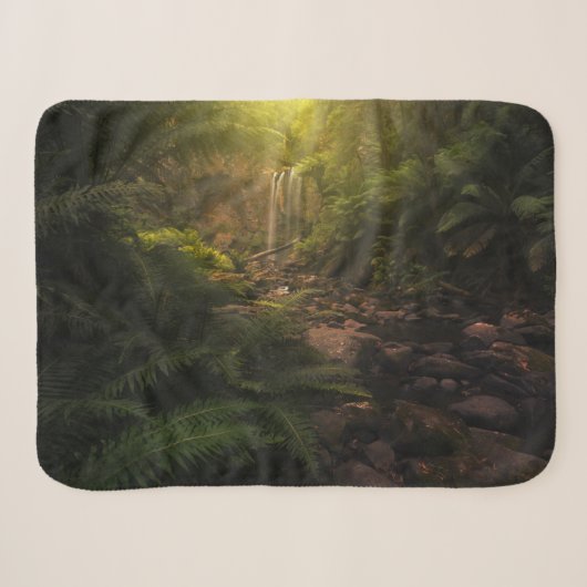 Couverture Sherpa Forêt | Cascade Sunlight Highlights (Devant (Horizontal))