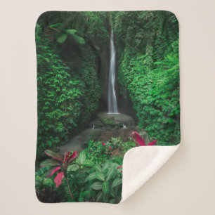 Couverture Sherpa Forêt Cascades Leke Leke Waterfalls à Bali