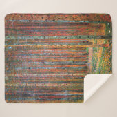 Couverture Sherpa Forêt de sapins | M. Gustav Klimt | (Devant (Horizontal))