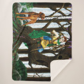 Couverture Sherpa Forêt d'elfes de Chien Vizsla (Devant)