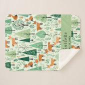 Couverture Sherpa Forêt enchantée (Devant (Horizontal))