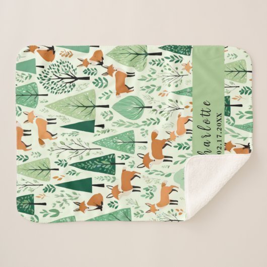 Couverture Sherpa Forêt enchantée (Devant (Horizontal))