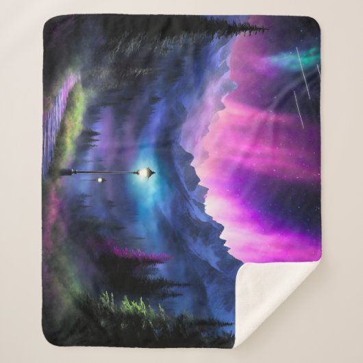 Couverture Sherpa Forêt enchantée (Devant)