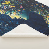Couverture Sherpa Forêt enchantée de papillons Déesse (2) (3/4)