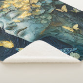 Couverture Sherpa Forêt enchantée de papillons Déesse (4) (3/4)