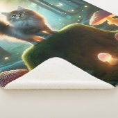 Couverture Sherpa Forêt magique Cat Blanket (3/4)