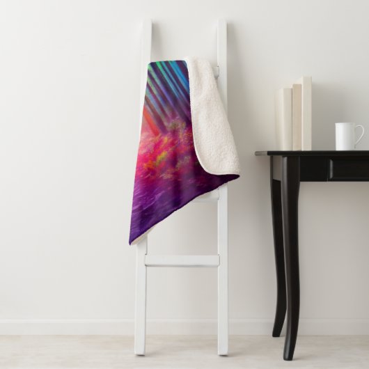 Couverture Sherpa Forêt mystique Sherpa Blanket (En situation)